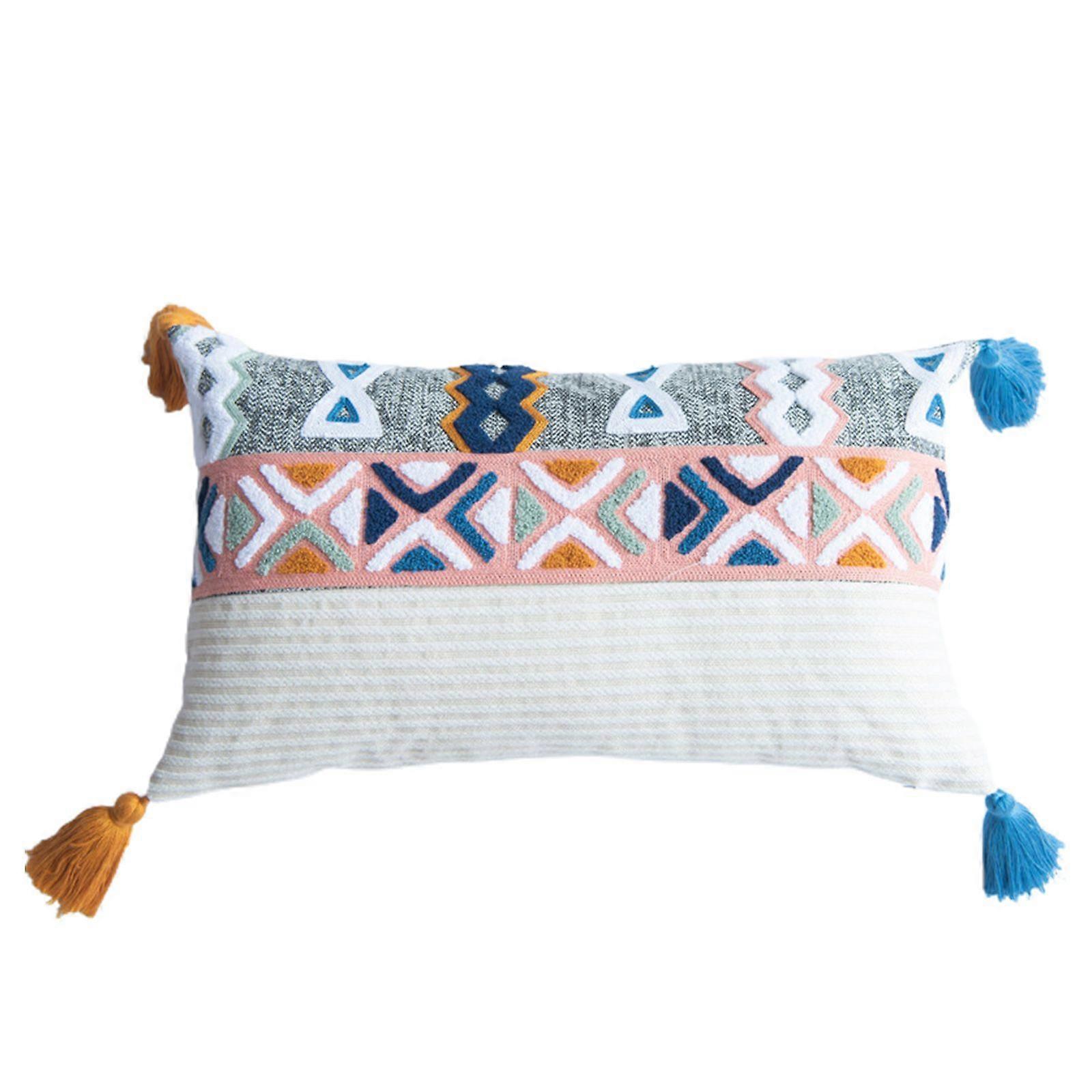 Boho Throw Pillow Covers for Bed Soft Cushion Cover Geometric Patterns
