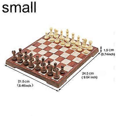 High Quality Magnetic Chess Large High-grade Imitation Mahogany Chess Wood Chess Toy WPC High Impact Plastic Material Board Game