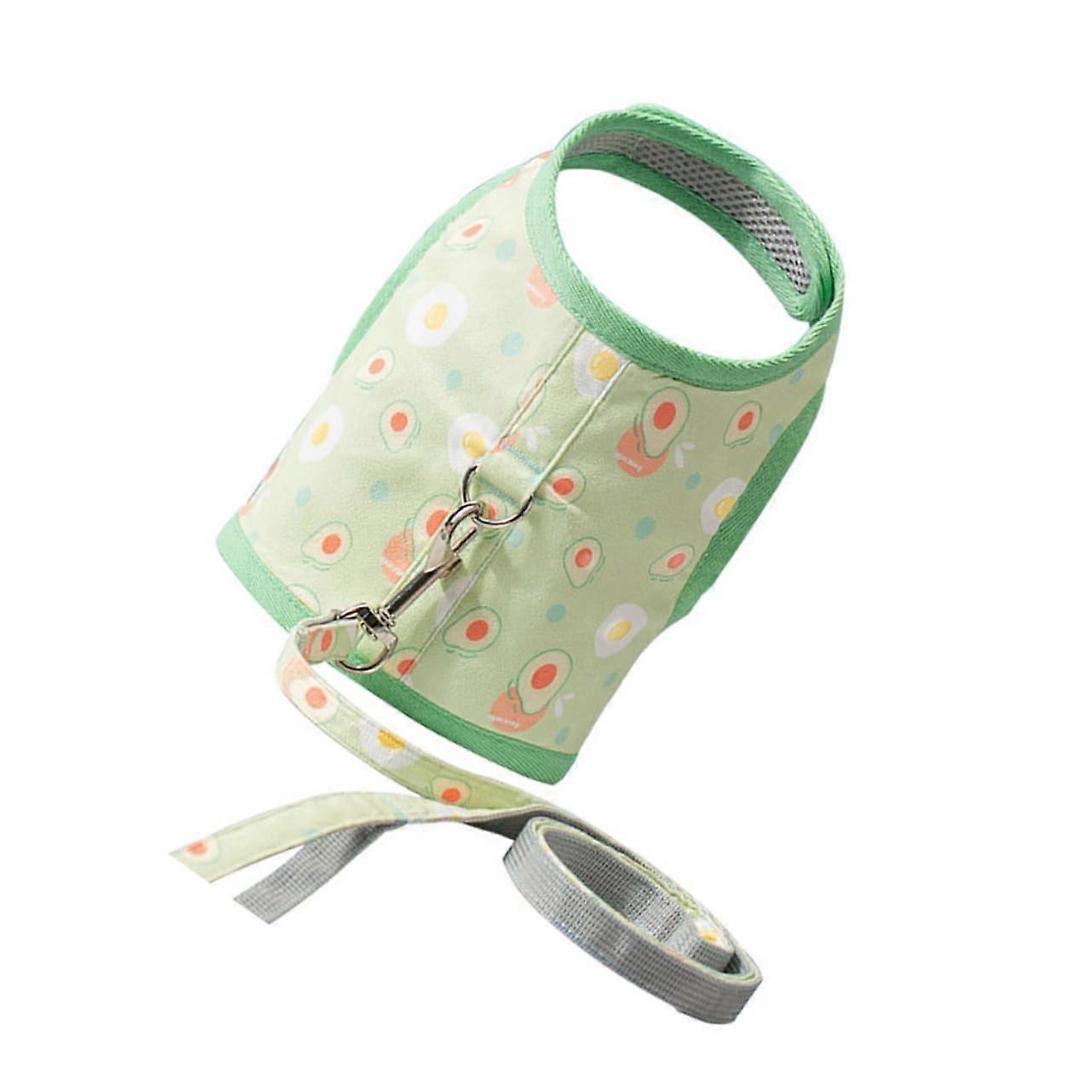 Avocado Print Cat Vest Harness and Leash Set for Kittens and Small Dogs, Lightweight Pet Supplies, Adjustable Size