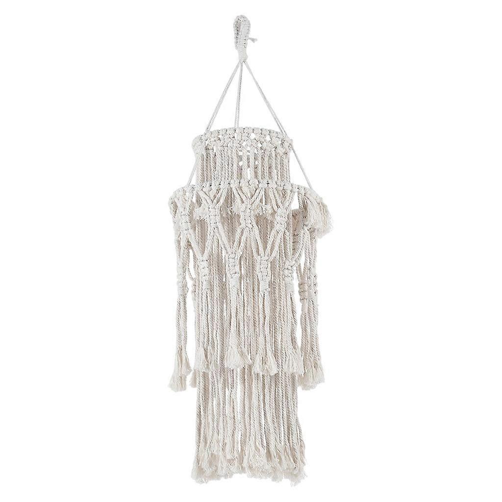 Handwoven Macrame Pendant Lampshade Light Chandeliers