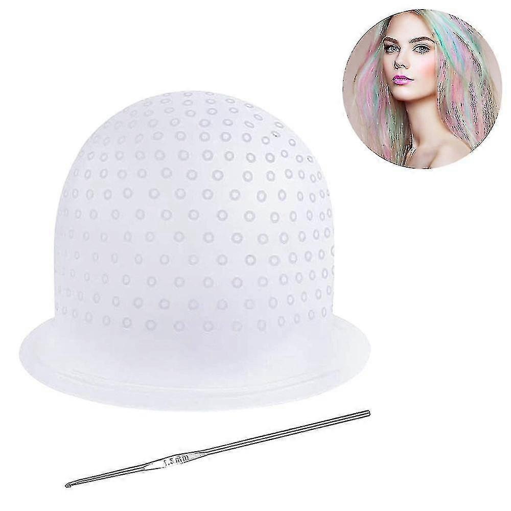 Silic Reusable Cap Crochet For Salon H Dye