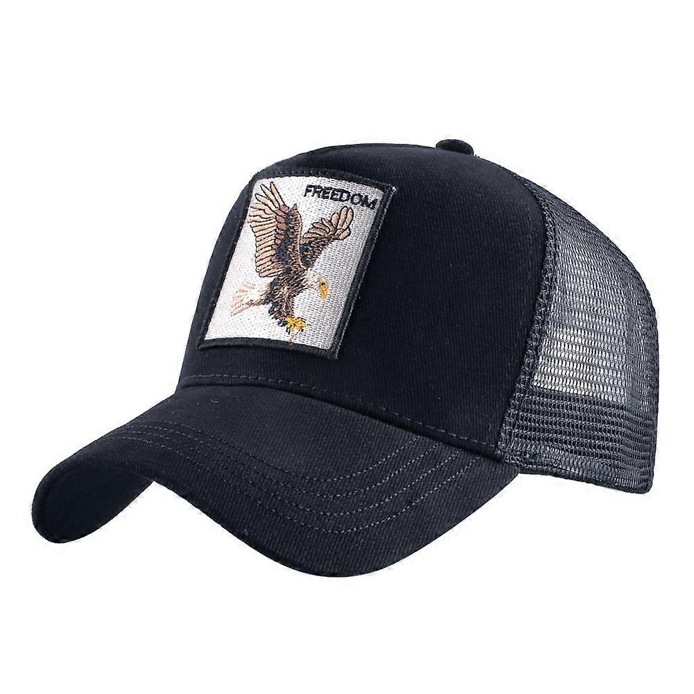 Animal bird mesh trucker hat snapback square patchbaseball caps