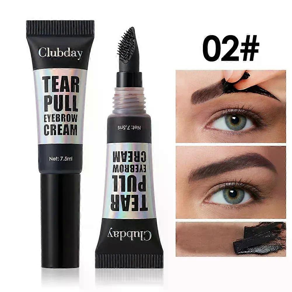 Gaibosi Big Brush Head Tattoo Brow Peel Off Tint Waterproof Semi Permanent Eyebrow Dyeing Up To 3 Days Easy Application Use Cosmetics