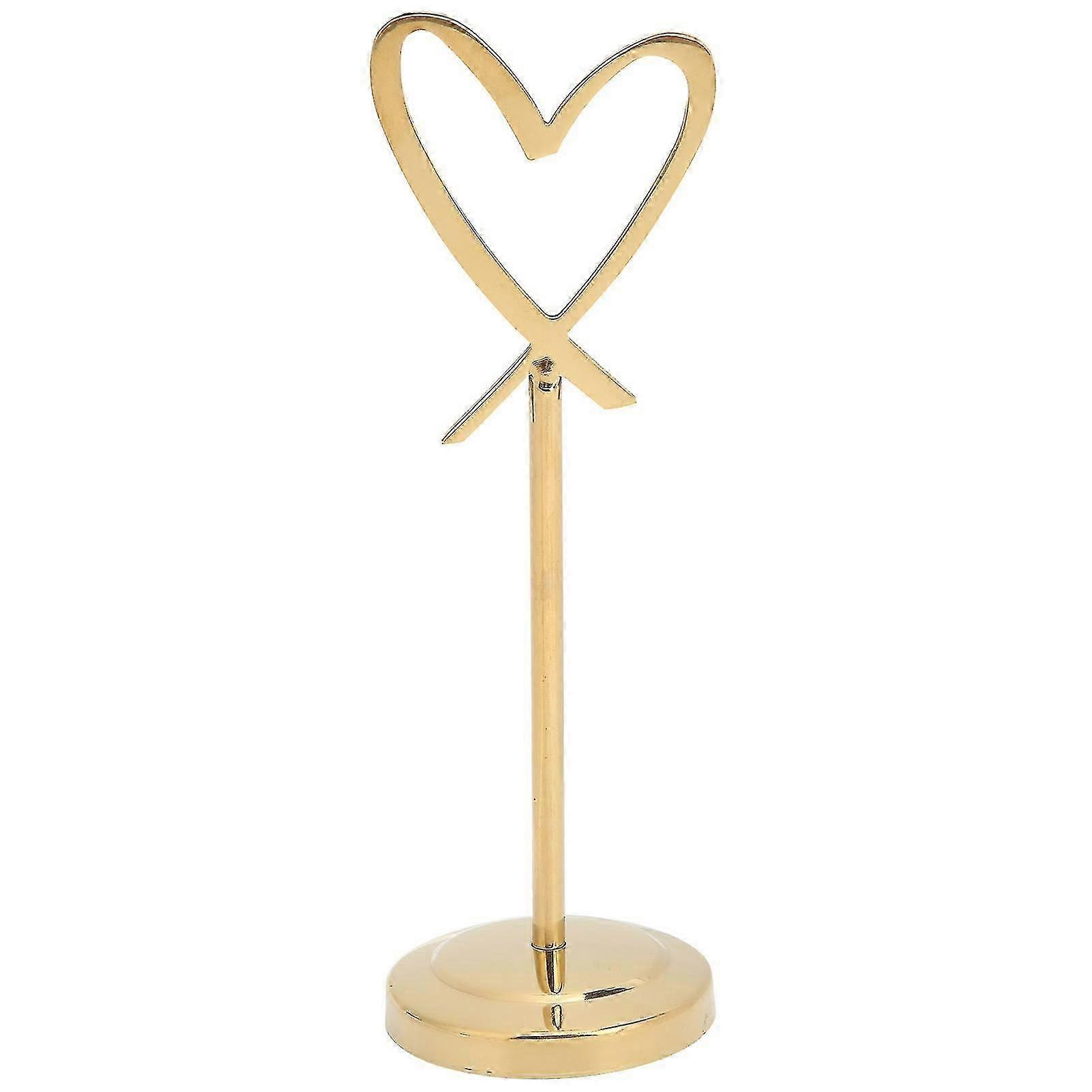 حامل رقم الجدول HeartShaped متعدد الأغراض دائم اسم بطاقة مقاطع لحفل زفاف مكتب (ذهبي)