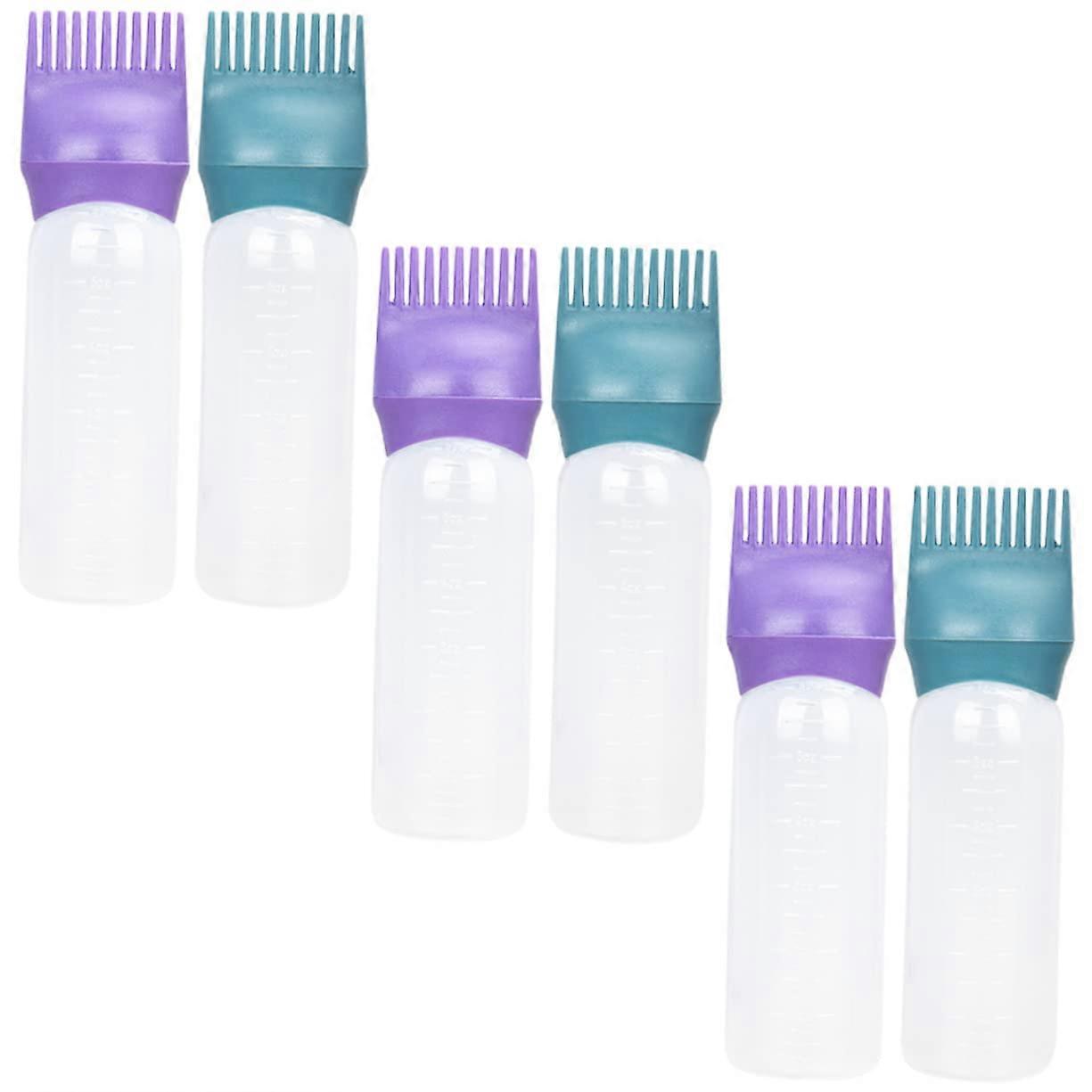 Hair Coloring Applicator Bottle with Root Comb, 8 oz Plastic Hair Oil Applicator for Precision Application and Even Distribution