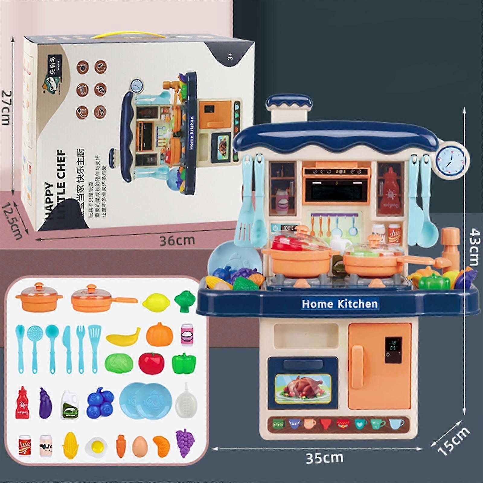 Mini Simulation Kitchen Toy Set With Realistic And Sound Spray