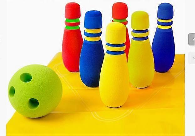 1 Set Kids Bowling Toy for Indoor Outdoor Playing Noise-Reducing Structure Easy to Grip Bowling Plaything for Fun and Toddler Development