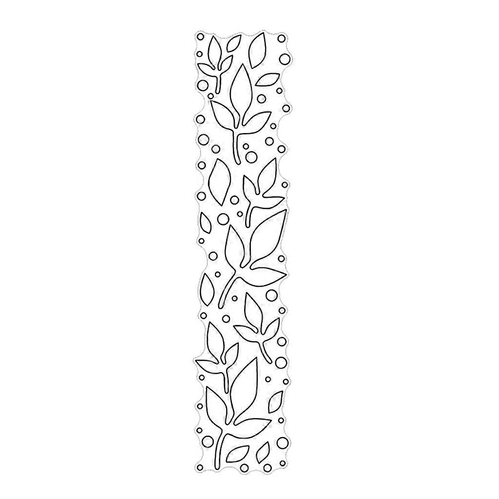 Leaf Strip Border Frame Metal Cutting Die Cuts Stencils for DIY Embossing Card Making Photo Decorative Paper Scrapbook