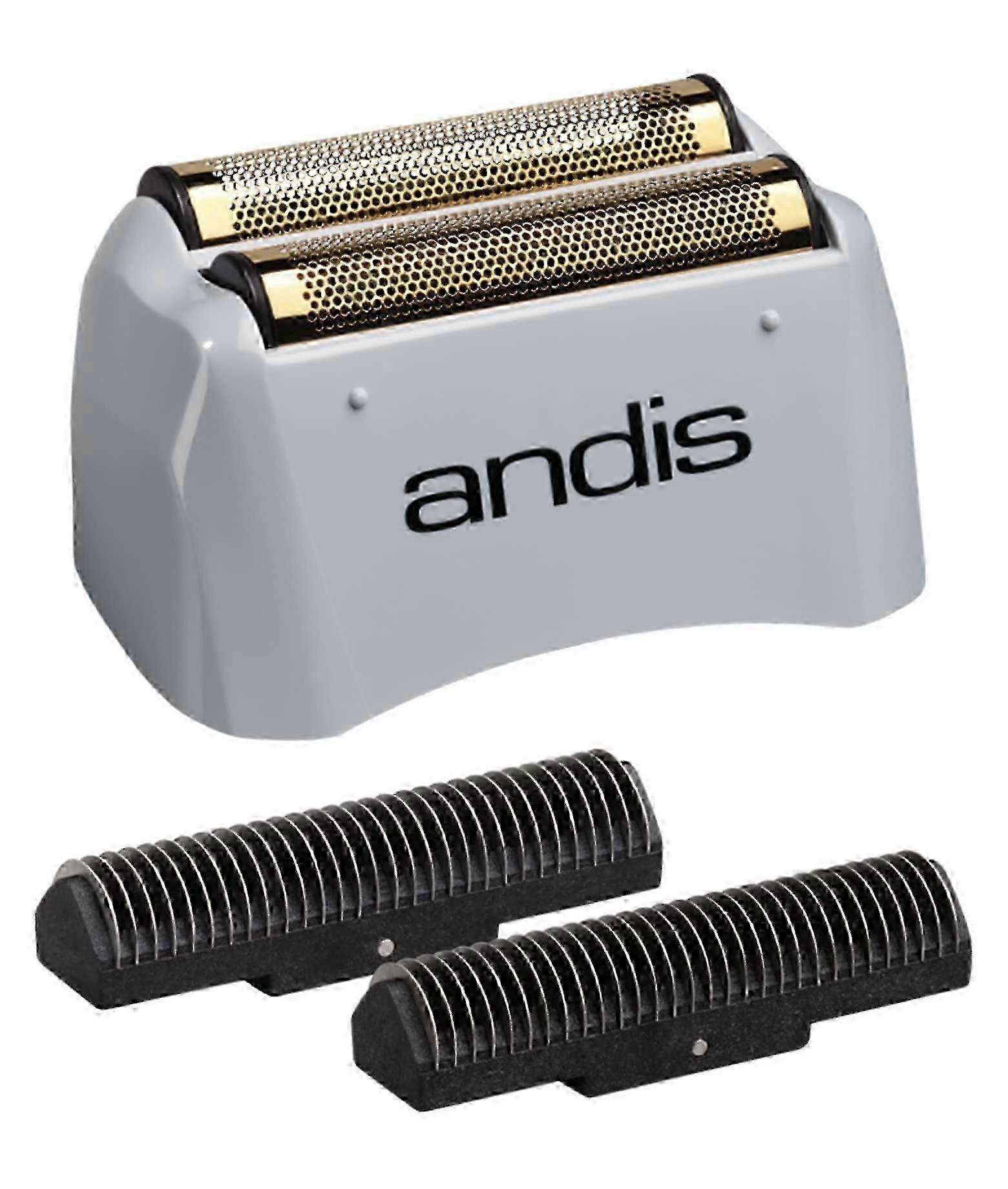 2025 Pro Shaver Replacement Foil and Cutter - Compatibles with Andis Models, Super Soft Gold Titanium Cutters