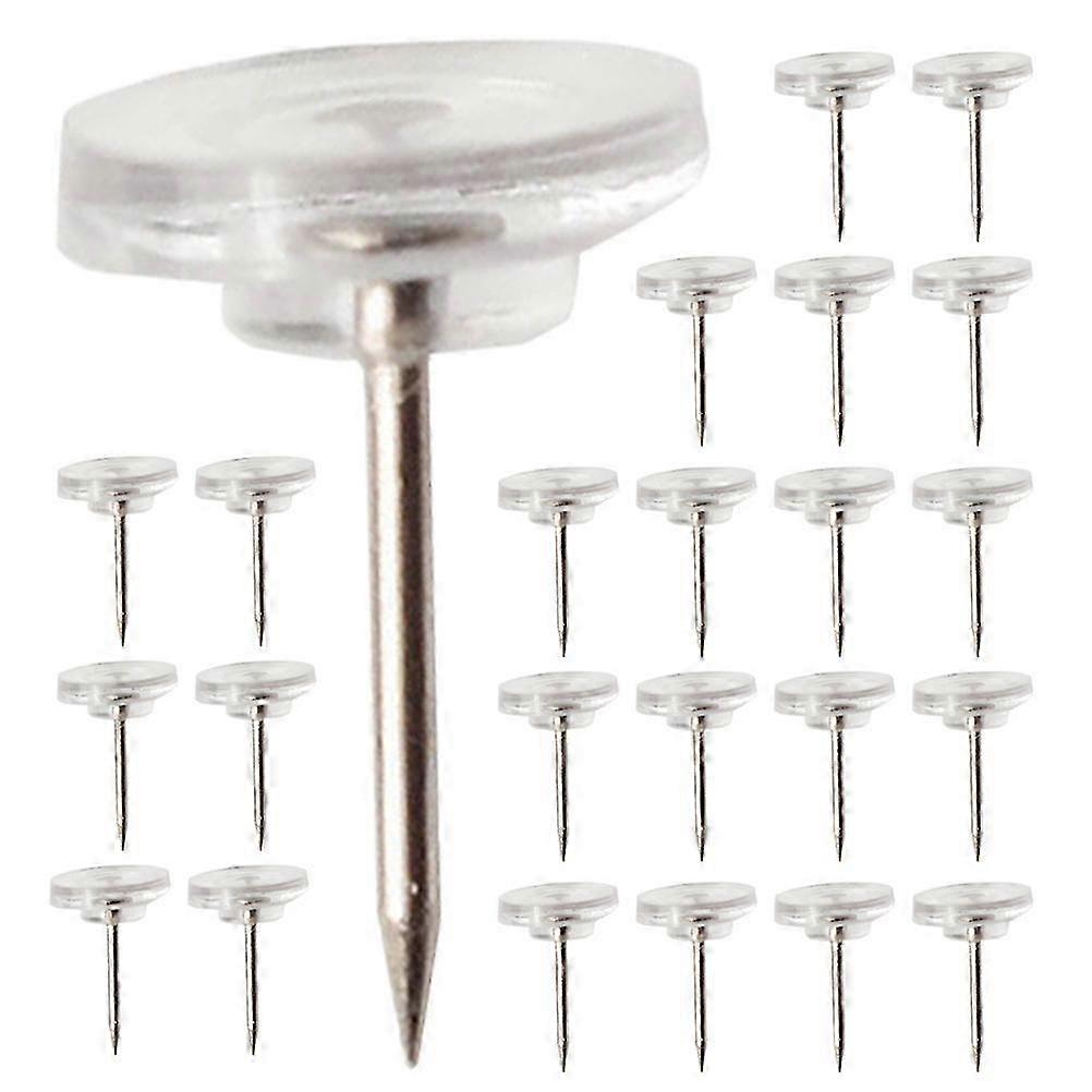 100Pcs Cork Board Pushpins Office Push Pin Drawing Pin Photo Wall Pin Office Clear Pushpins for DIY