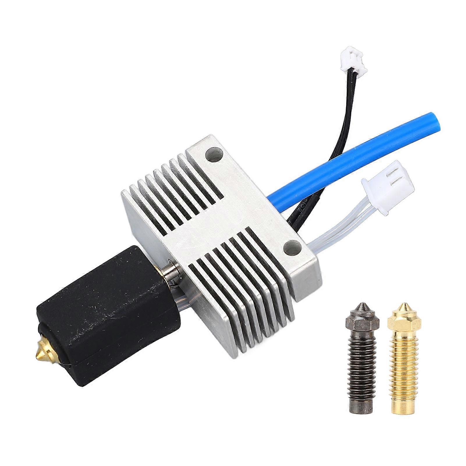 All Metal Hot End Extruder Kit, Heater Block, 0.4mm Brass Nozzle for Neptune 4 Plus 4 Maximum 3D Printer. Accessories