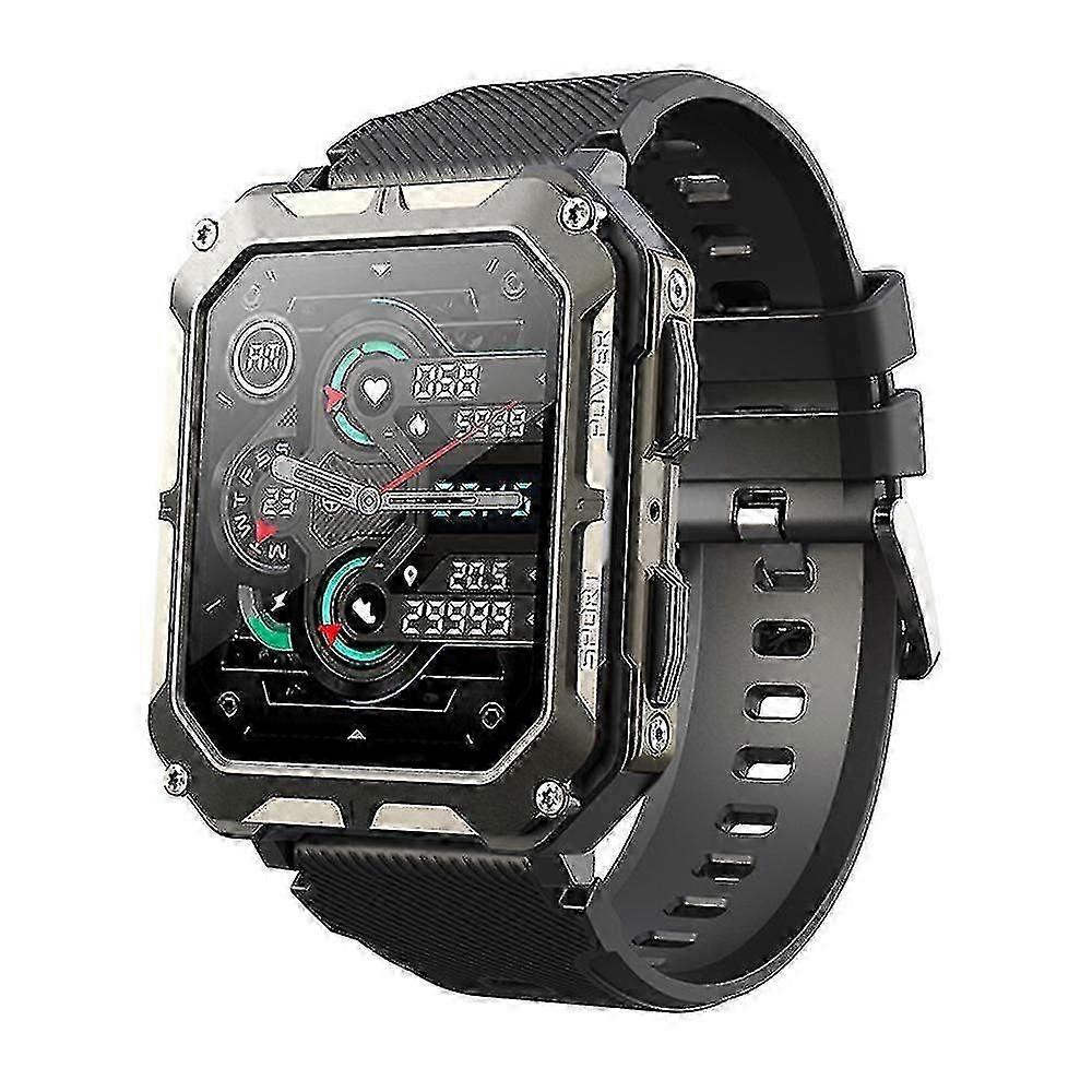 Black Touch Screen Electronic Watch, Smart Watch With Heart Rate Function