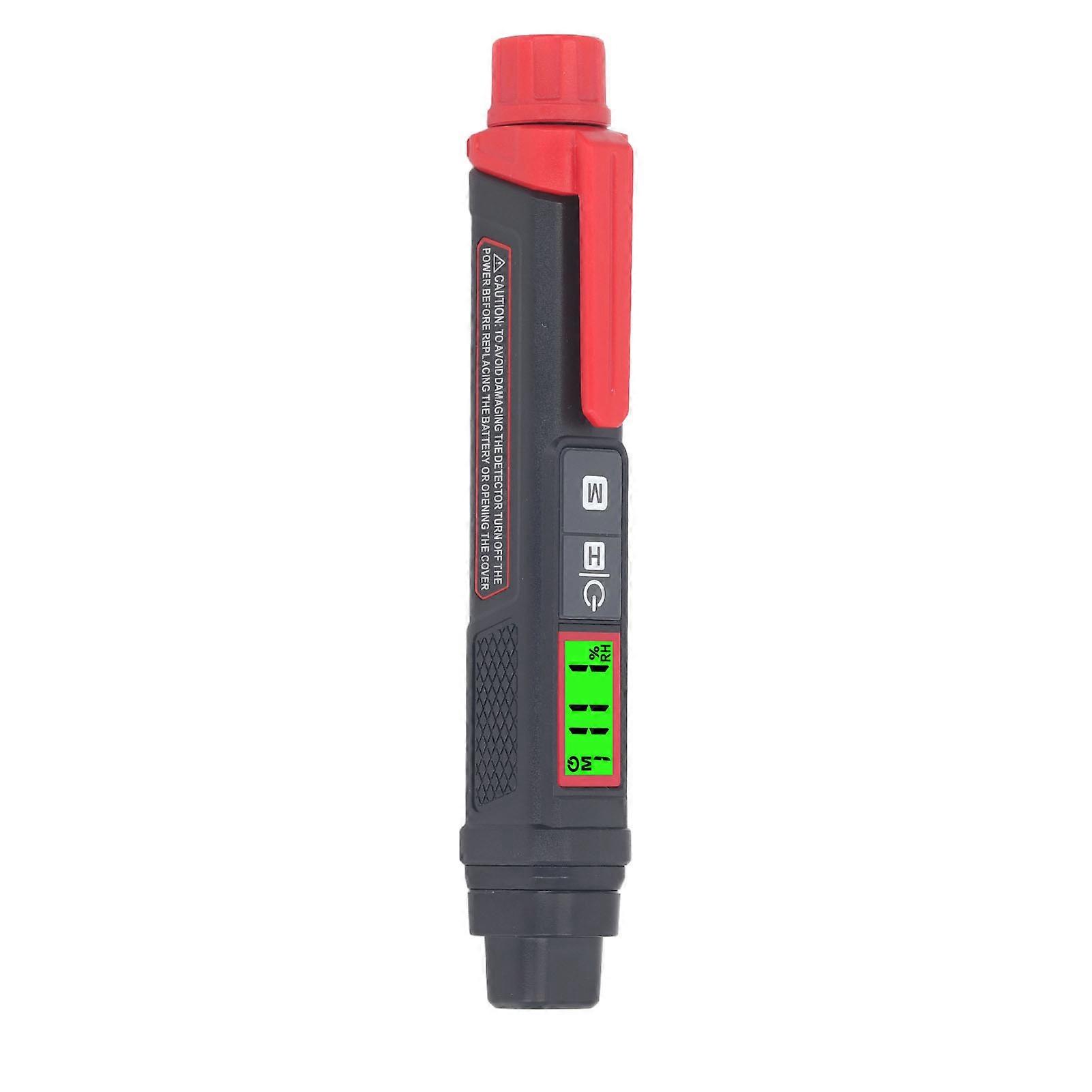 Portable Moisture Meter Pin Type LCD Screen Digital Moisture Tester for Wall and Wood Humidity Detection HT67 