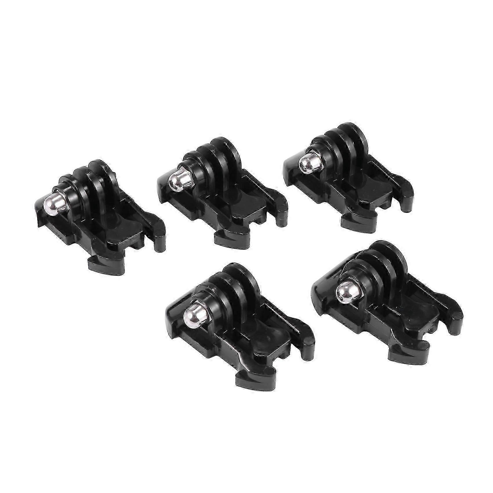 5pcs Quick Release Buckle Clip Basic Base Mount for Compatible Action Cameras Black Silver Session