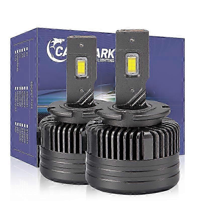 Shark D5S LED Xenon Headlight Bulbs 6000K White 120W 40000LM CSP Chip Plug&Play for D1S D2S D3S D4S D1R D2R D3R D4R