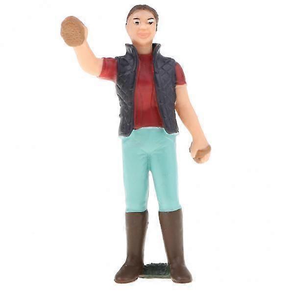 2 Worker Figure Figurines Model Kids Educational Toy