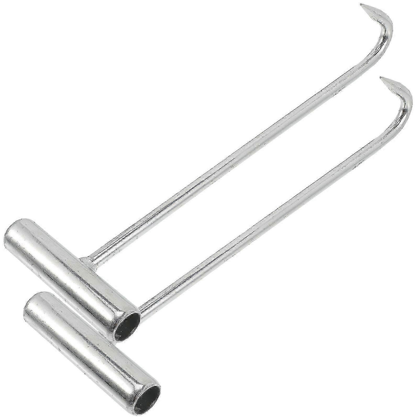 Cover hooks for drainage systems - 2pcs manhole grate lifters
