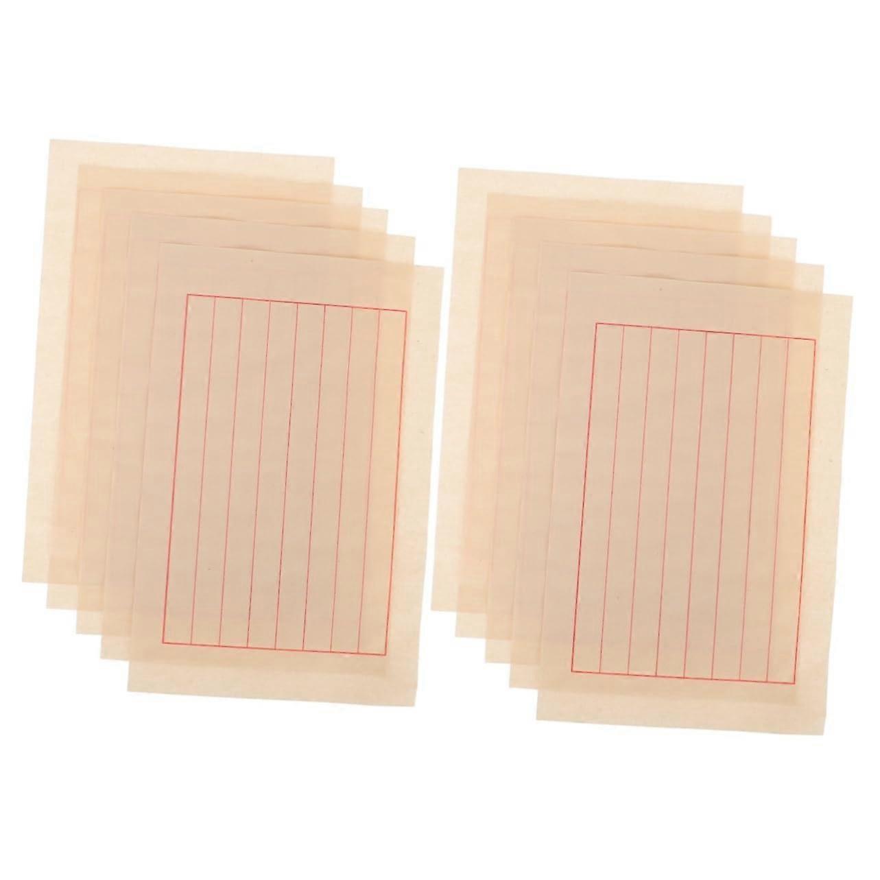 2sets Chinese Calligraphy Paper Rice Paper Calligraphy Writing Sheets for Practice 50sheets2