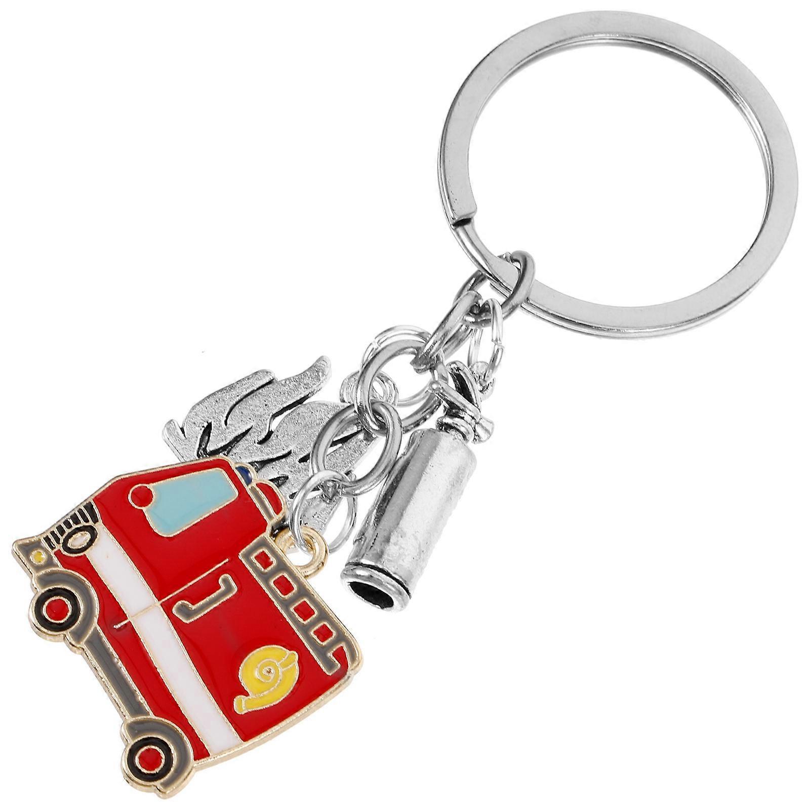 Firefighter Keychain Pendant, Sturdy Build for Reliable Key Holding, Trendy