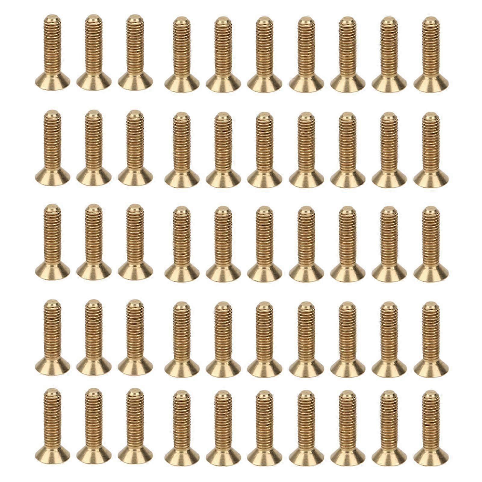 50Pcs M5x20 Countersunk Hex Socket Screws Pure Copper Flat Head Hardware