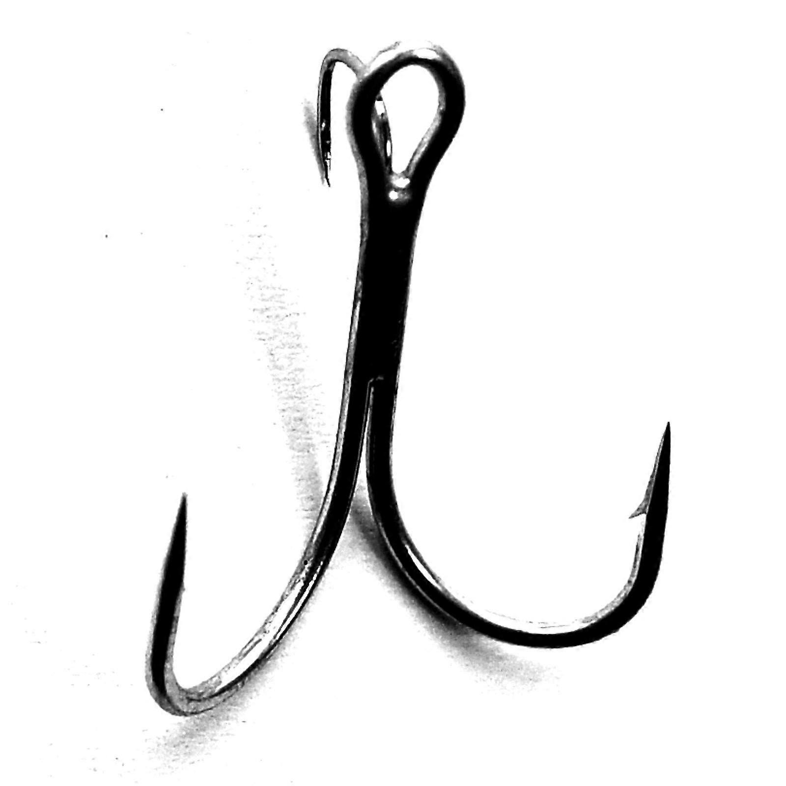 Hook Treble Twinex 10 Twin Hooks for Stinger, Fishing Hooks for Predator Fishing, Stinger Hooks, Hooks for Rubber Fish, Size: 10