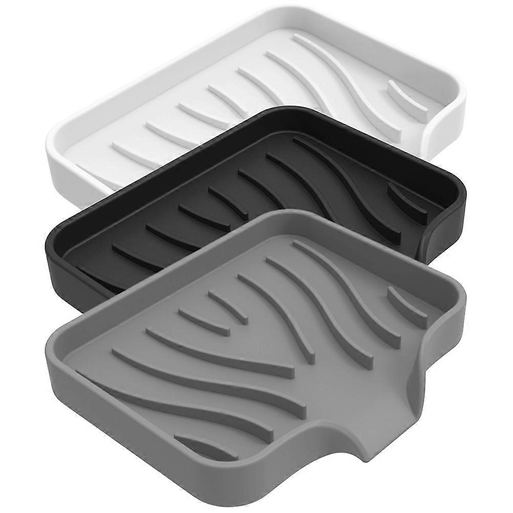 Shower Soap Stand Prevent Softening Soap Dish Kitchen Use 3Pcs