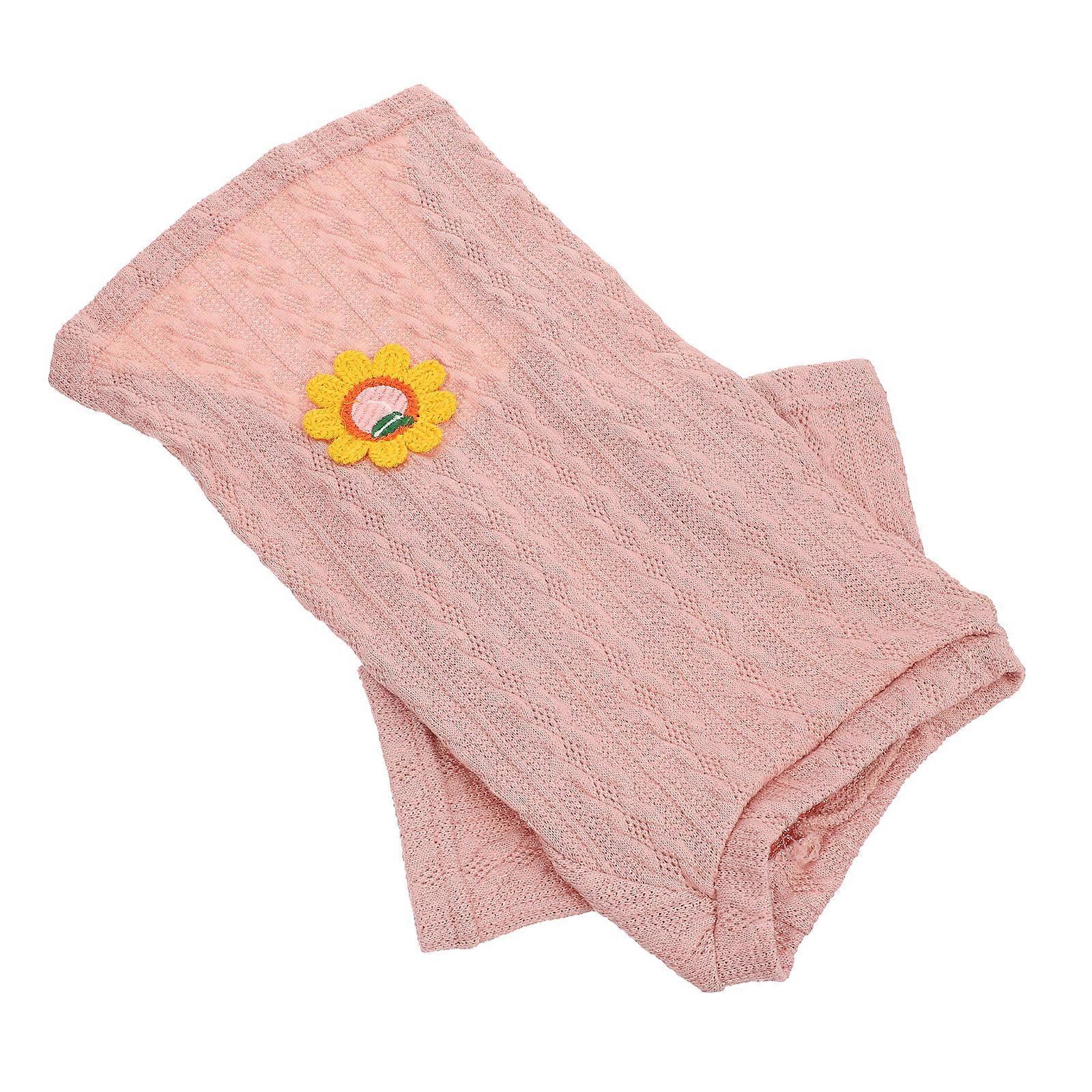 Pink Warm Pet Sweater for Autumn Winter Made of Cotton Fashionable and Comfortable