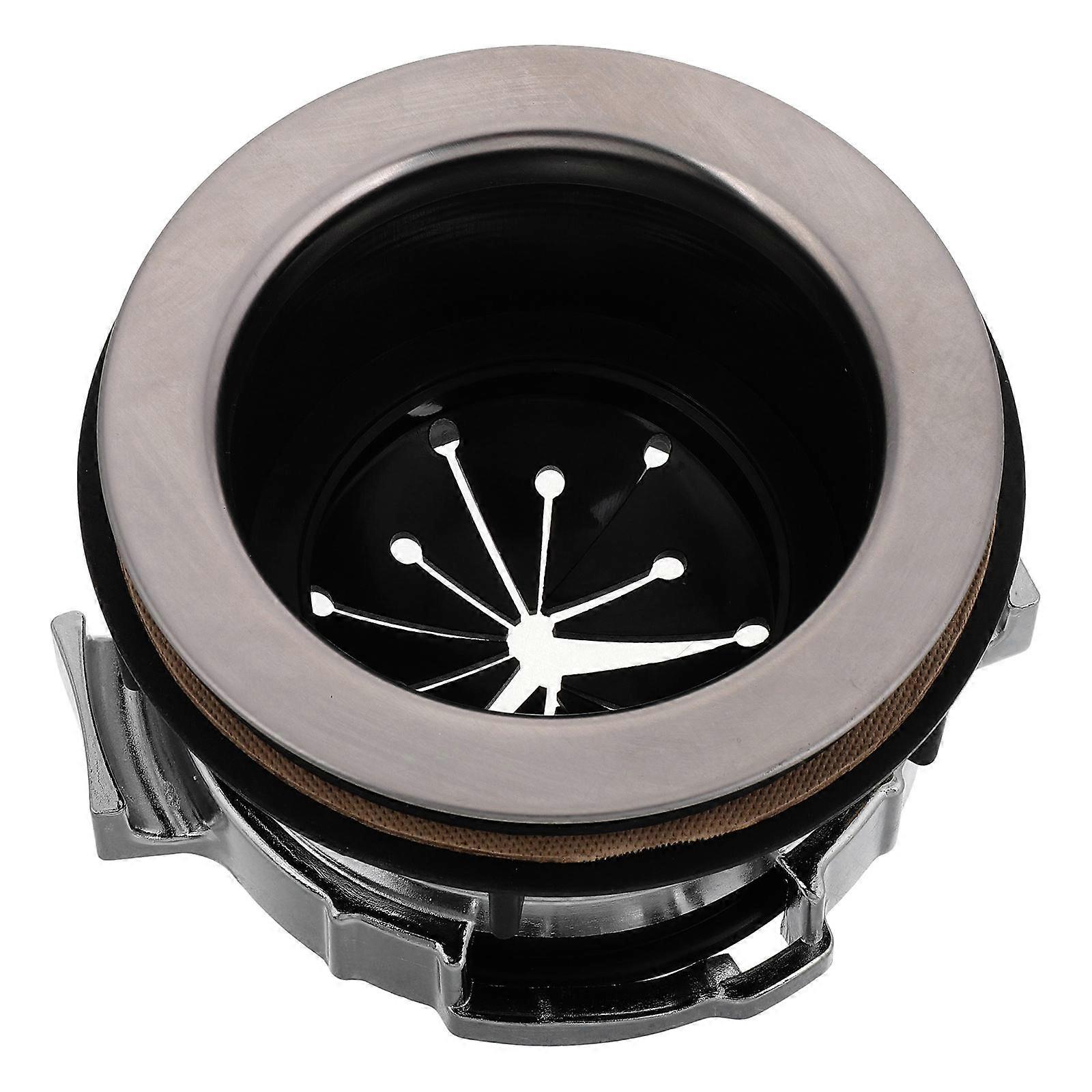 Stainless Steel Garbage Disposal Accessory Sink Flange Splash Guard Prevents Water Splashing Black 4.3X4.3X2.8in 1Pcs