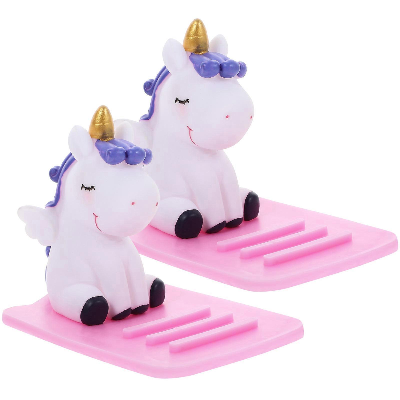 Phone Holder for Supporting Use 2Pcs Plastic Design