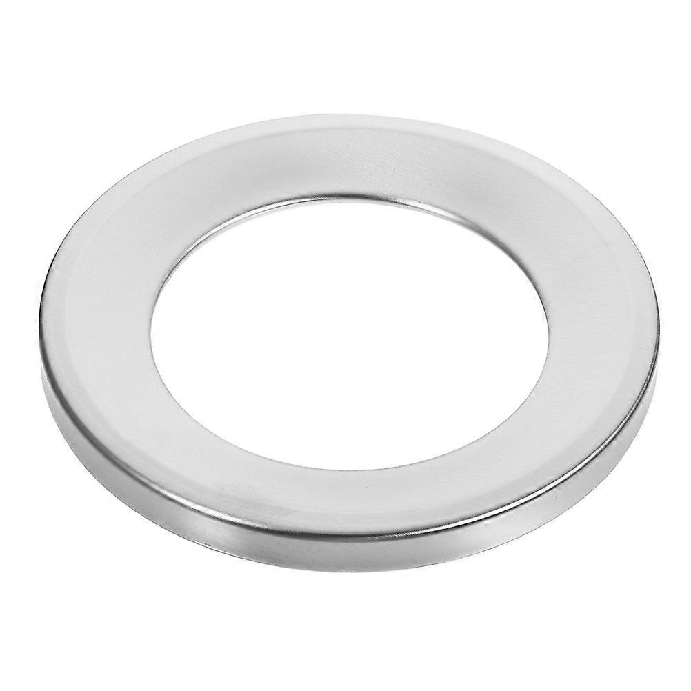 Trash Can Lid Replacement Small Round Bin Cover For Bathroom Silver Color Space Optimization 1Set