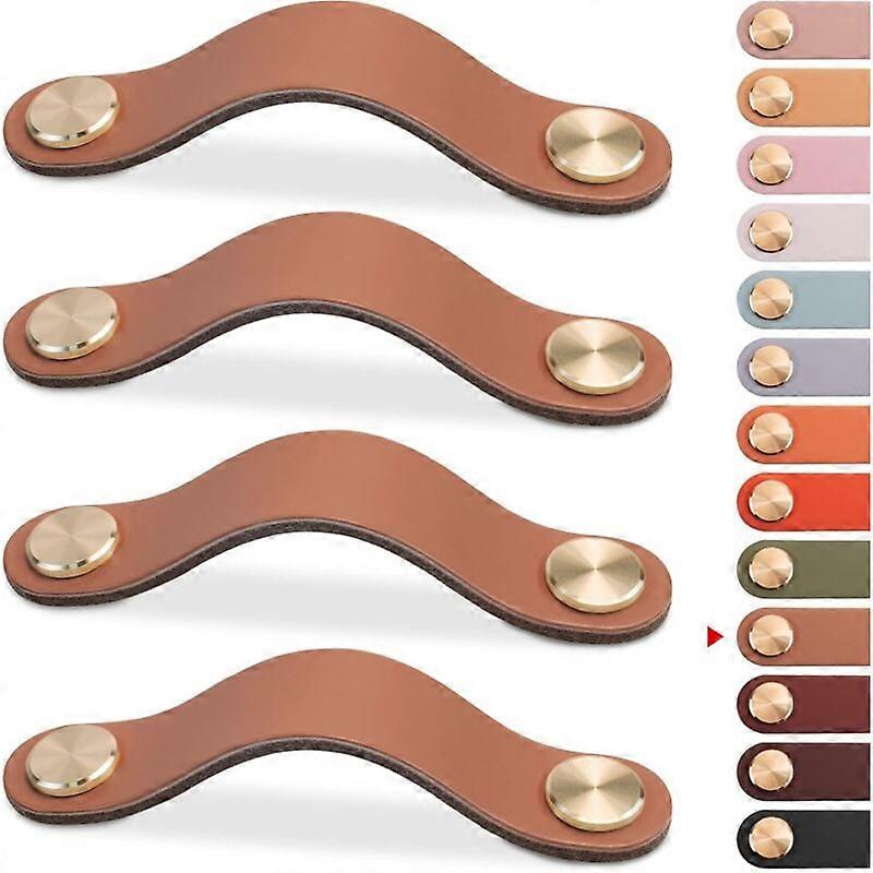 4pcs Leather Furniture Handles, Cabinet Door Knobs, Leather Drawer Knobs, Vintage Furniture Handles for Cabinets, Dressers, 4pcs Leather Furniture Handles, Cabinet Door Knobs, Leather Drawer Knobs, Vintage Furniture Handles for Cabinets, Dressers,