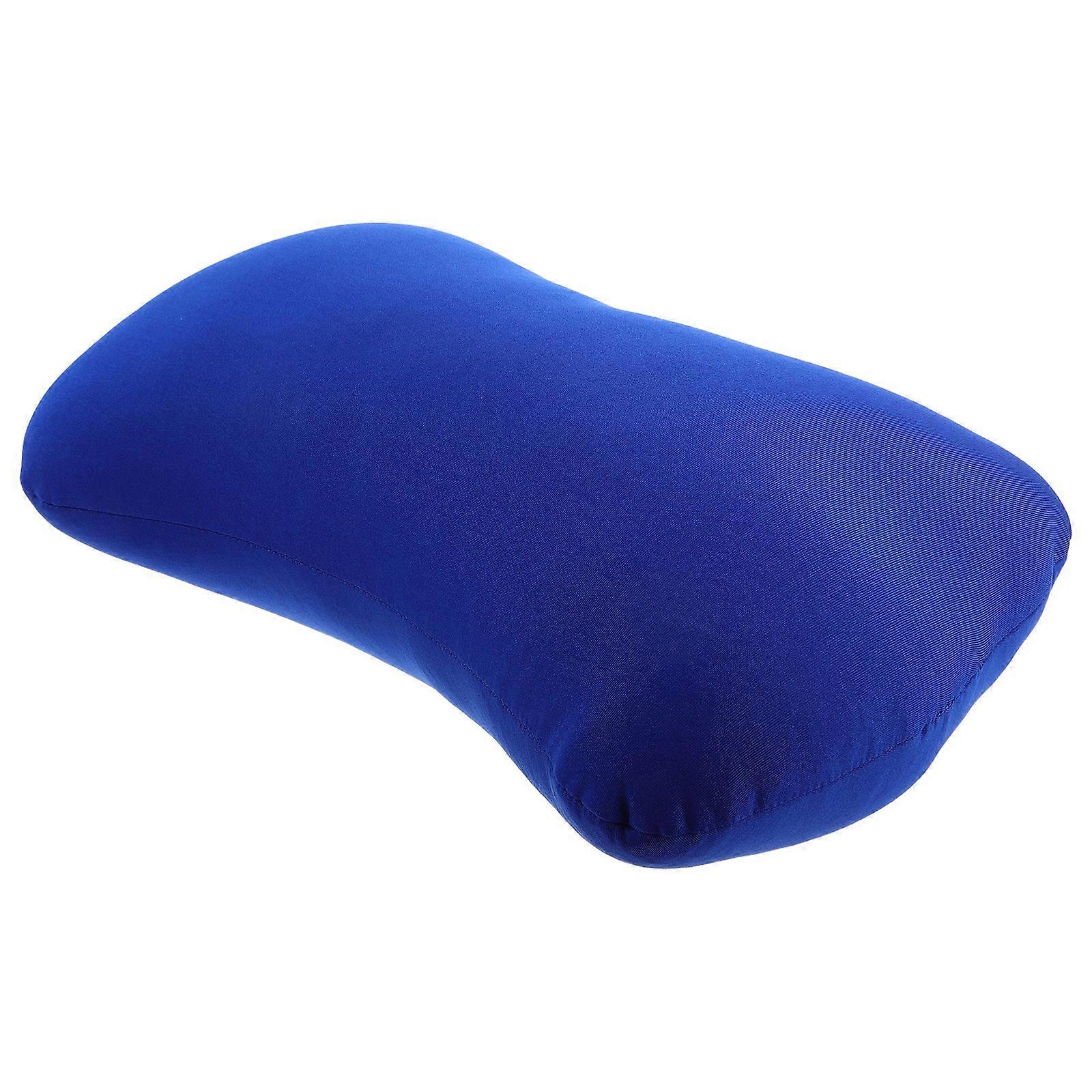 Foam Particle Bone Pillow For Resting Ergonomic Design Blue 35.00X23.00X14.00CM 1Pcs