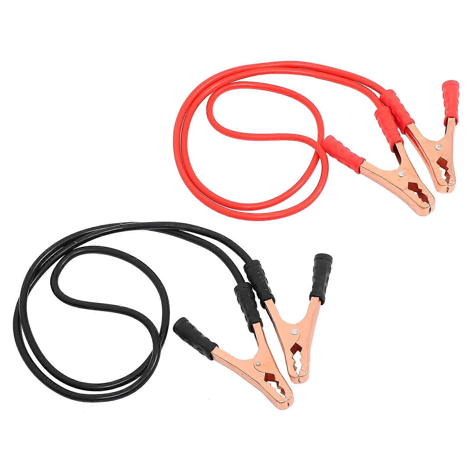 Jumper Booster Cable Heavy Duty Car Accessory For Emergency Situations Compact Design 1Set