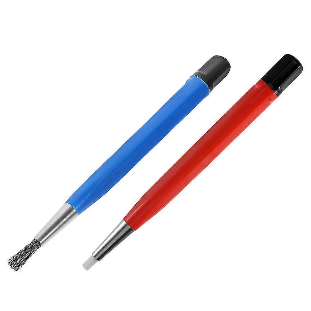 Scratch Brushes Watch Cleaner Kit 11.70X1.10X1.10cm Surface Cleaning 2Set