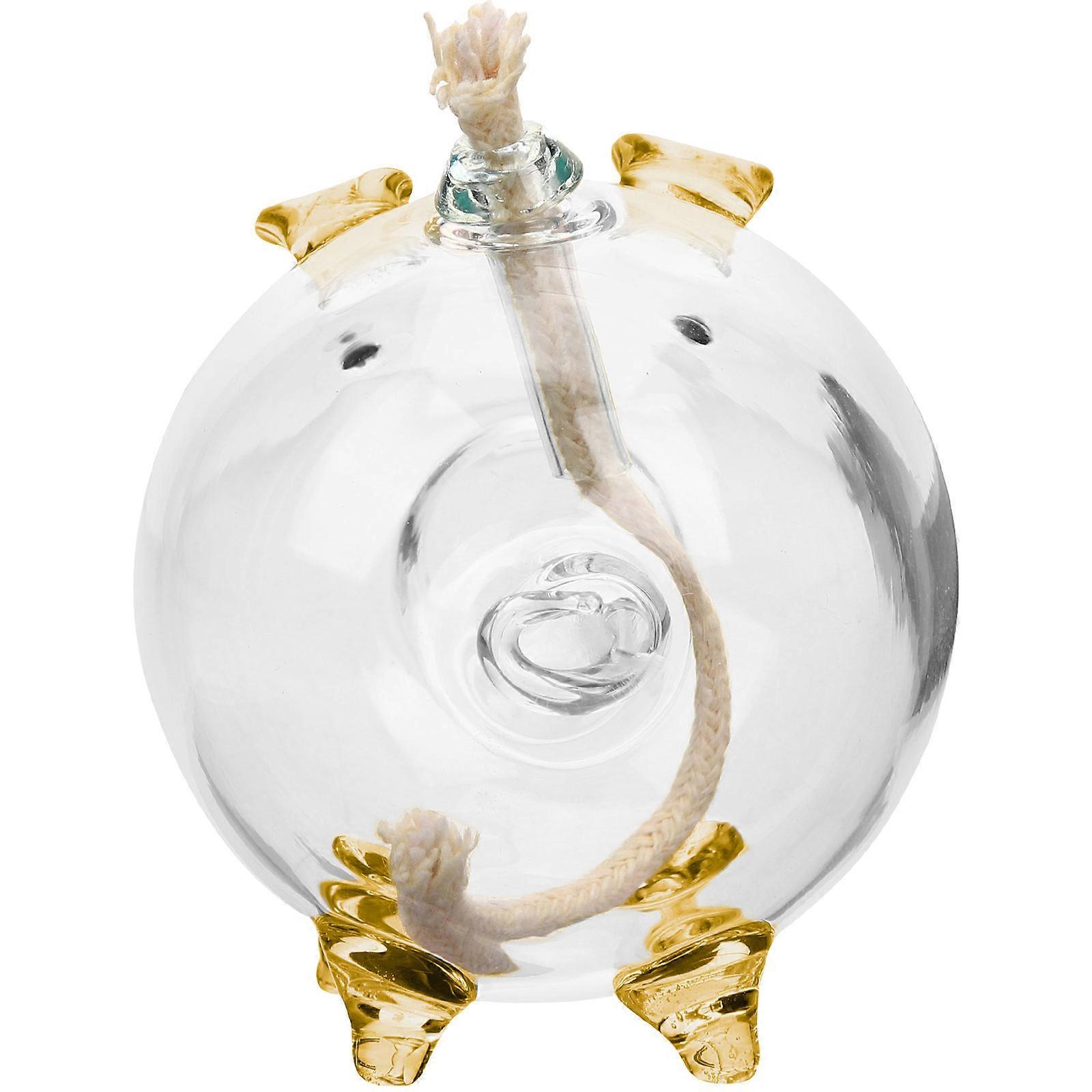 Glass Oil Lamp Cartoon Design Home Decor Item Friends 7.5X6.5CM 1Pack
