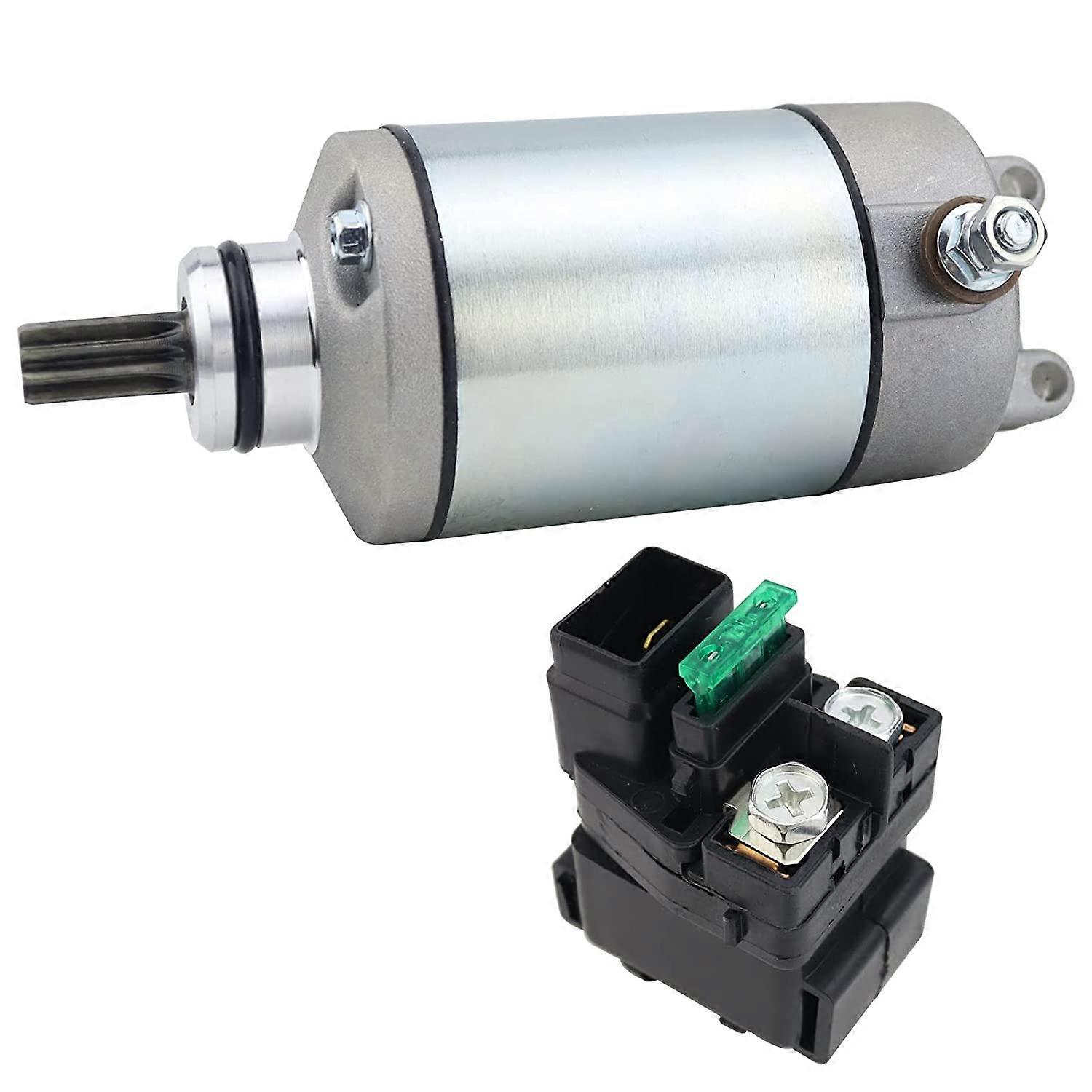 Suitable Starter Motor And Relay For Kawasaki KFX400 KSF400 For Suzuki Quadsport LT-Z400Z For Arctic Cat 400 DVX 31100-29F00 3445-033
