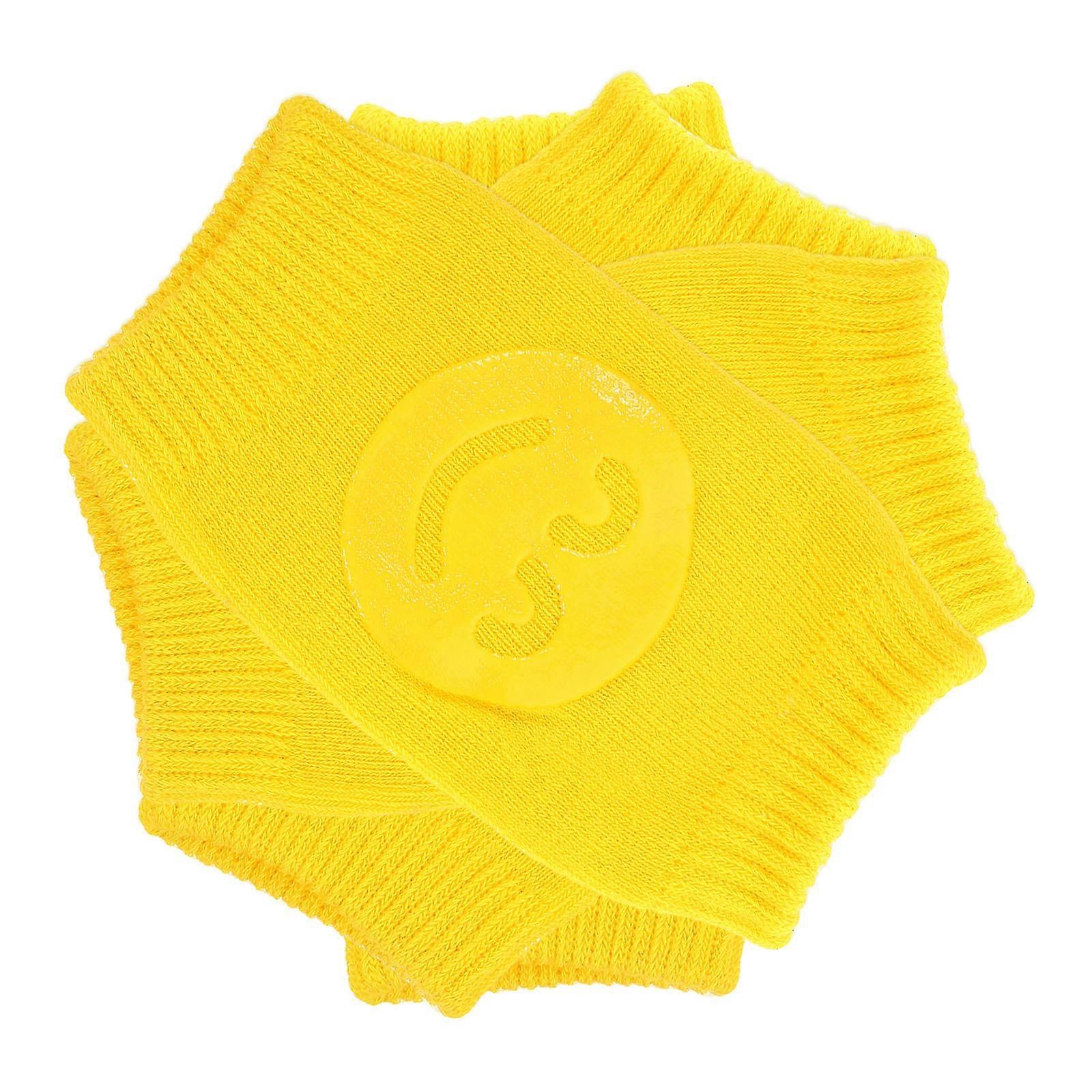 Dancing Shoe Socks Cotton Dancer Shoe Socks Shoes Dance Practice Reduce Friction Yellow Cotton 2Pcs