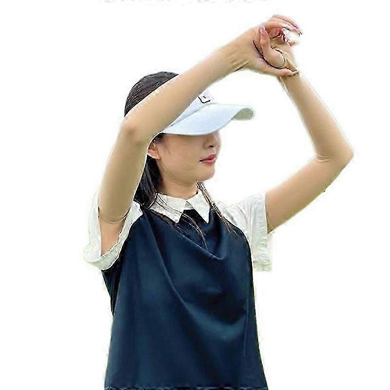 1ペアアイススリーブアイスシルクUVプロテクション冷却アームスリーブ女性男性夏夏屋外日焼け止めアームカバー親指穴付き