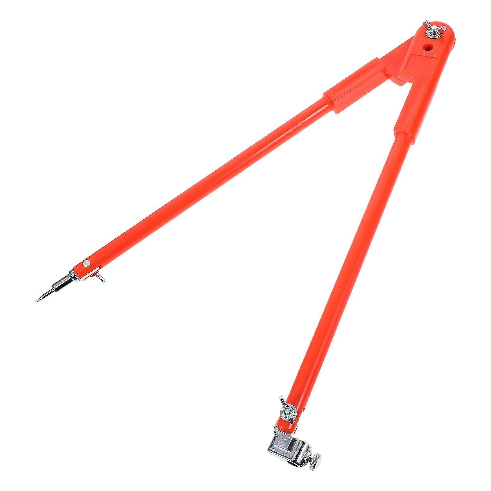 Compass For Woodworking Large Drawing Scribing Tool Multi Functional Ruler Orange 44.00X3.70X1.80CM Circle Drawing 1Set