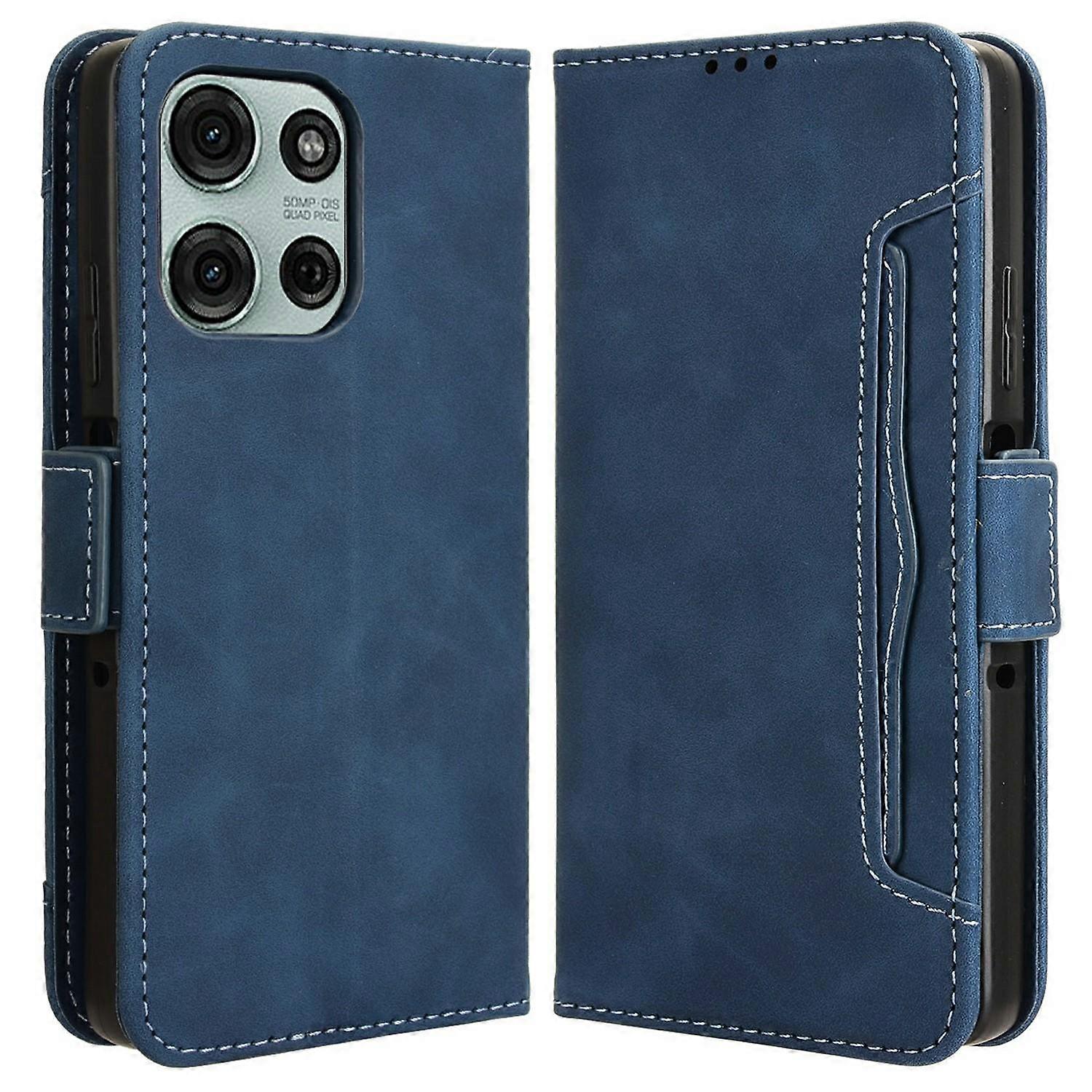 For Motorola Moto G75 5G Leather Case Phone Wallet Cover with Multiple Card Slots