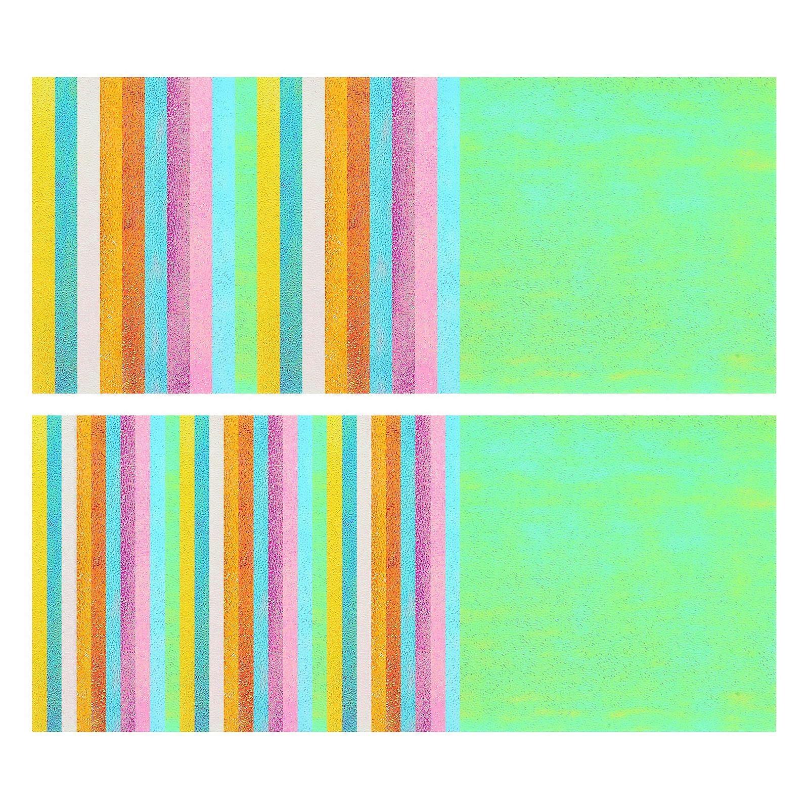 50pcs Iridescent Paper Square Shiny Folding Paper DIY Handcraft Paper for Paper Crane Paper Cuts (15cm, 10 Colors)