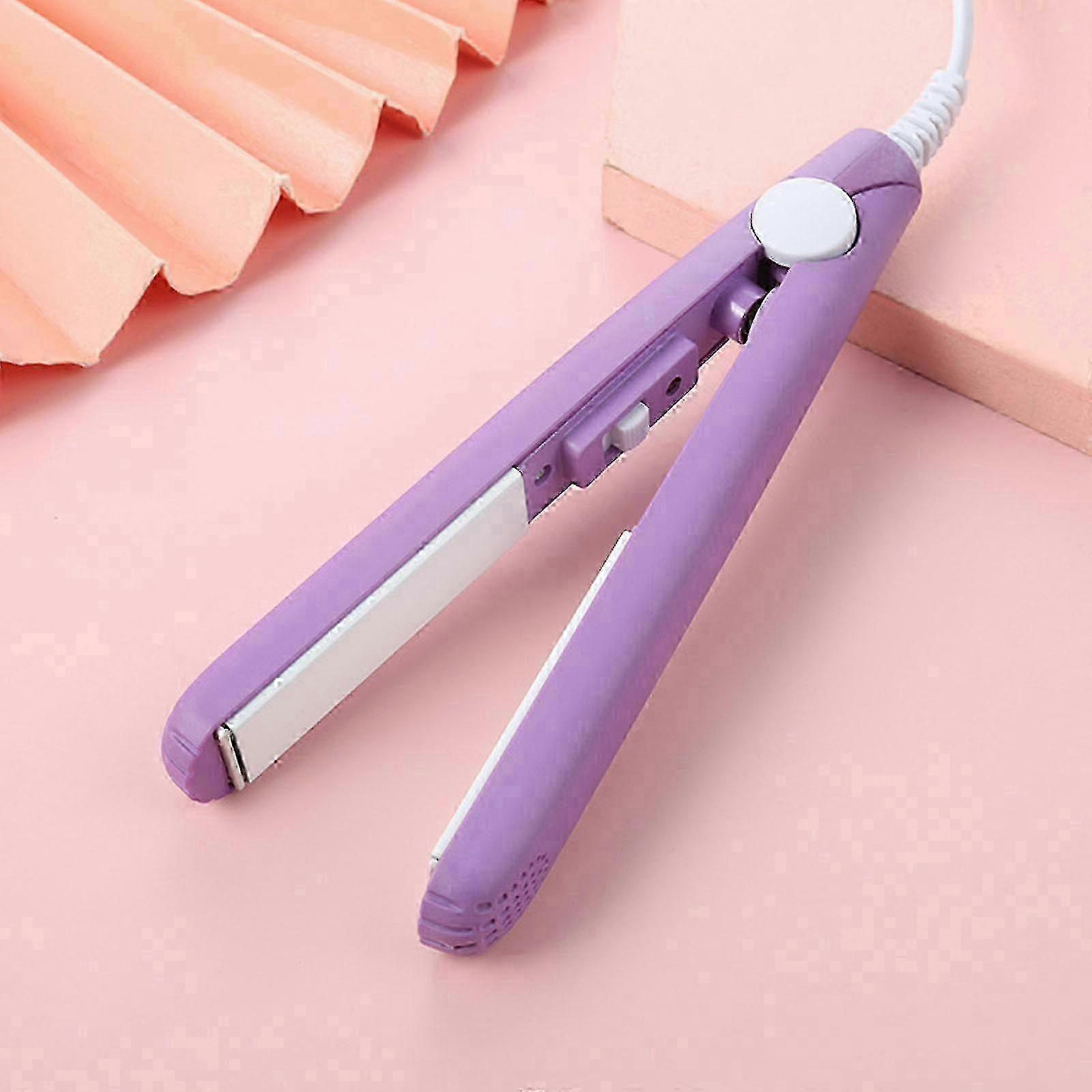 2023 Bigoudi portable, bigoudi compact adapté aux cheveux courts, mini bigoudi et lisseur 2 en 1, fer à friser baril de 1/2 pouce fo