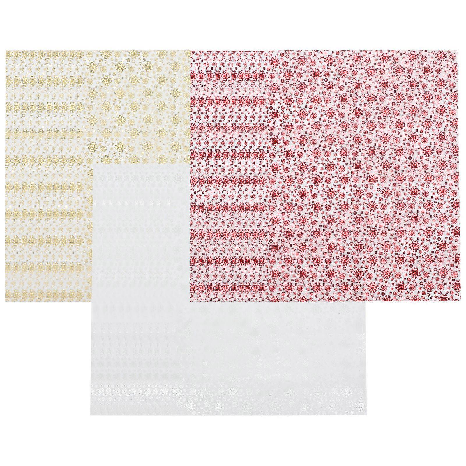 Rustic Wrapping Paper Christmas Tissue Paper Silver 66x50cm For Winter Season 30 Sheets