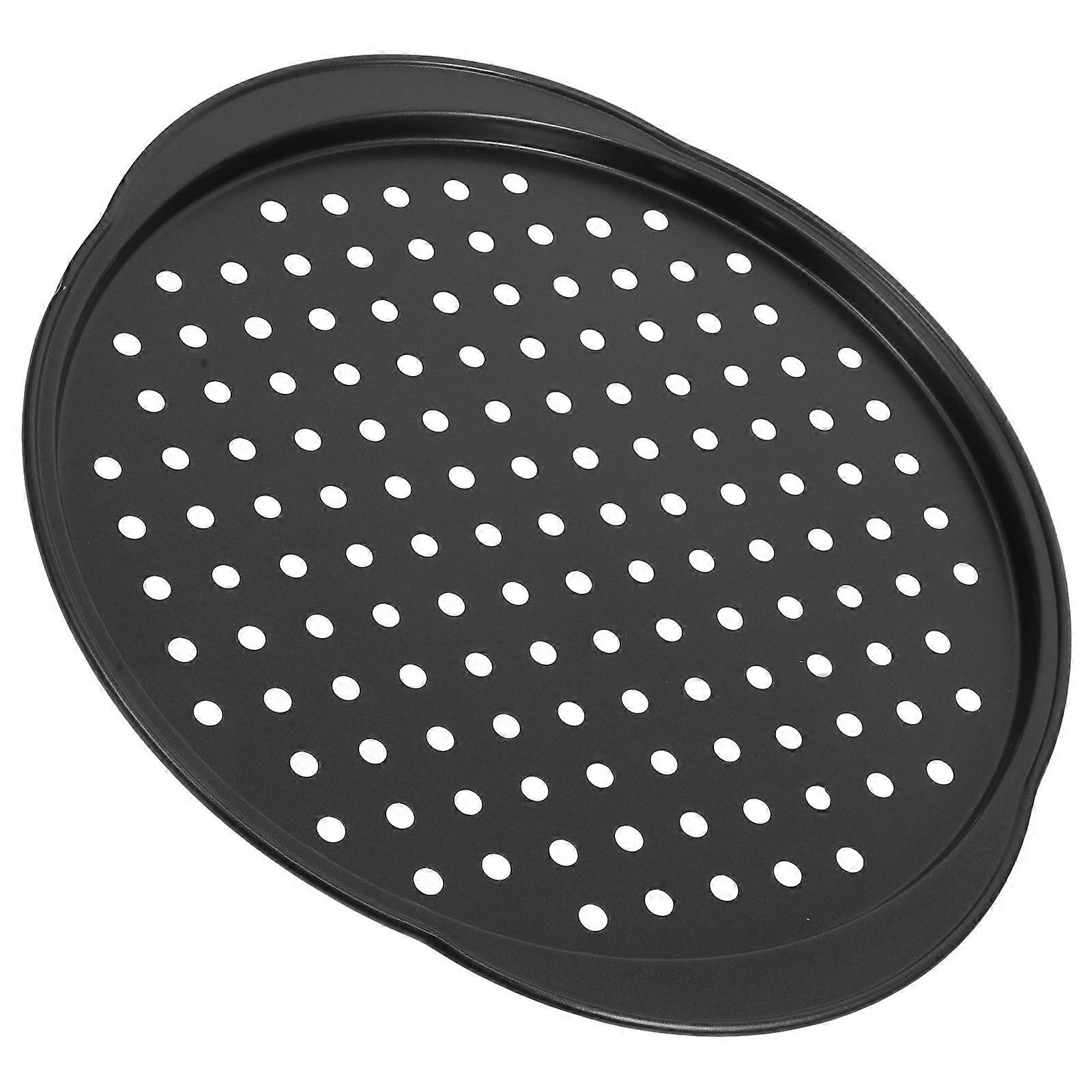 Pizza Baking Tray Pizza Baking Pan Bakers Baking 35.00X29.00X1.50CM Perforated for Even Heating 1Set