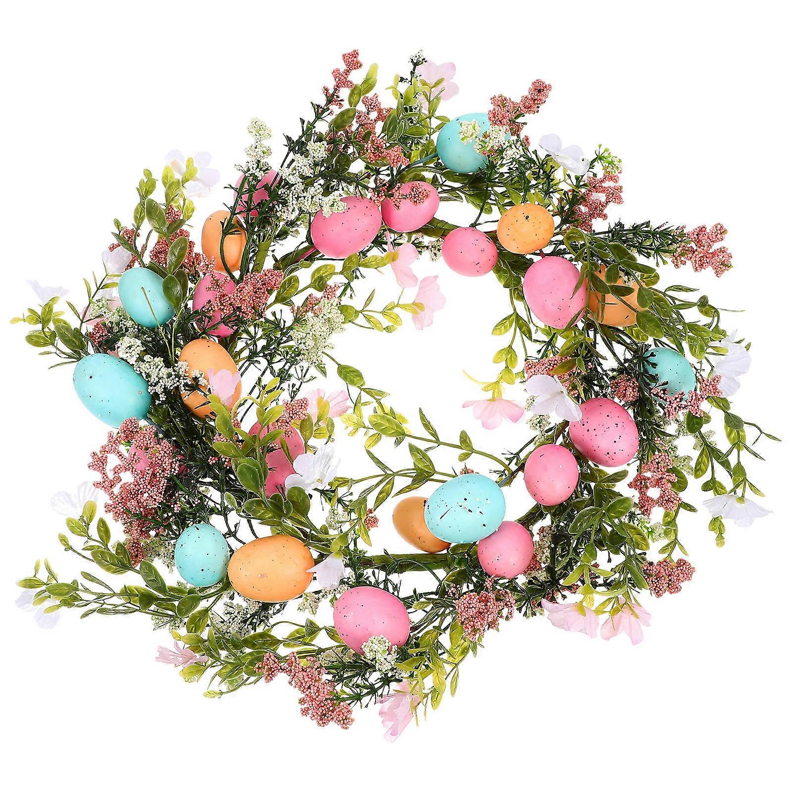 Spring Festival Wreath Festive Atmosphere Enhancement Home Decor Multi 40.00X40.00X7.00CM Polyester Fabric 1Pack