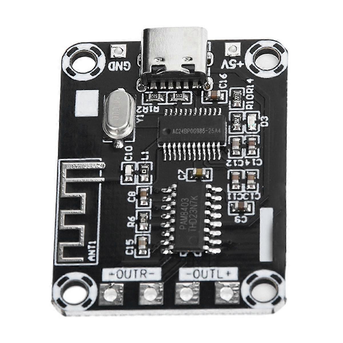 PAM8403 Digital Bluetooth Amplifier Board DC5V Mini Case TYPE-C Powered 5W USB Amplifier Board Module