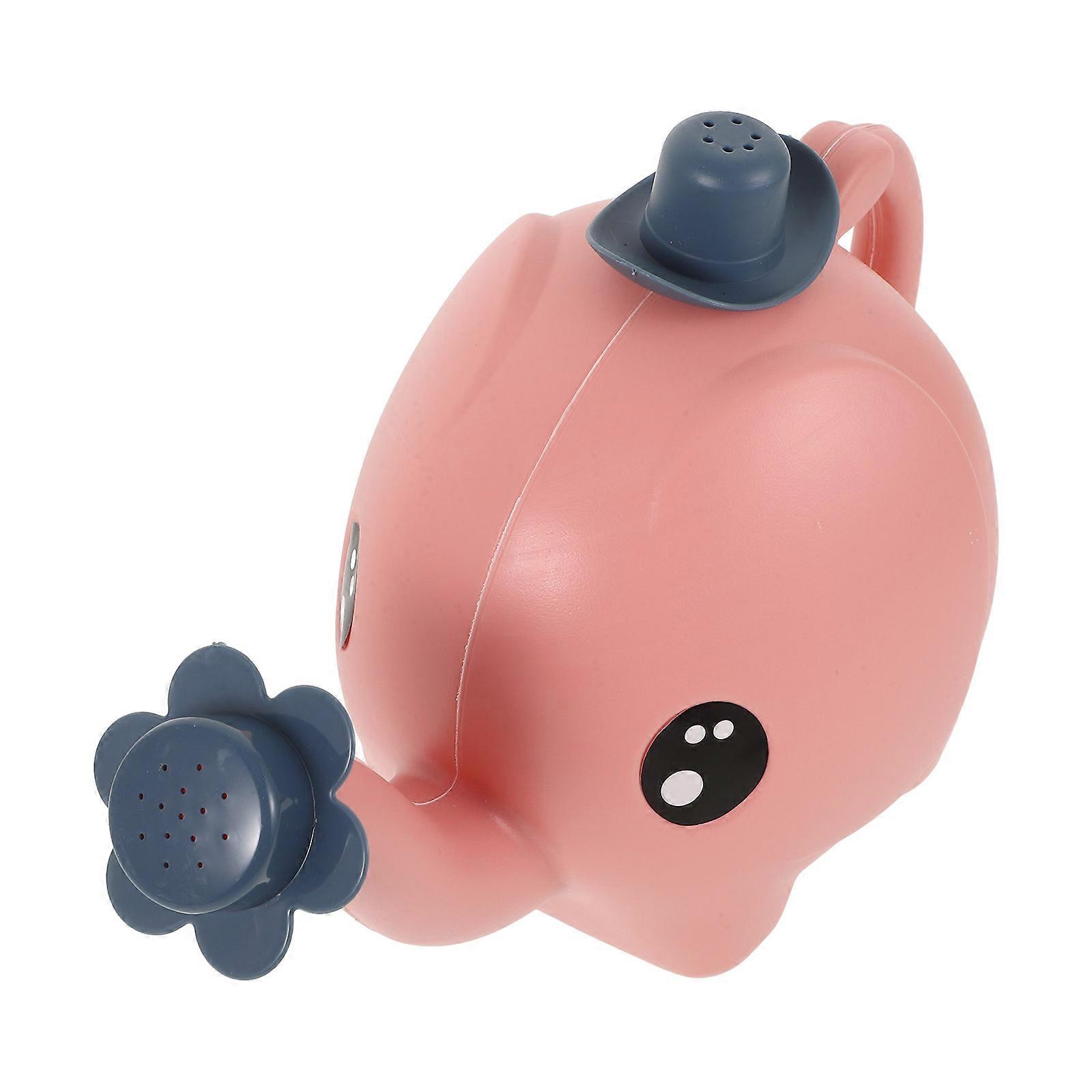 Pink Plastic Watering Can for Use with Comfortable Handle 1.5L