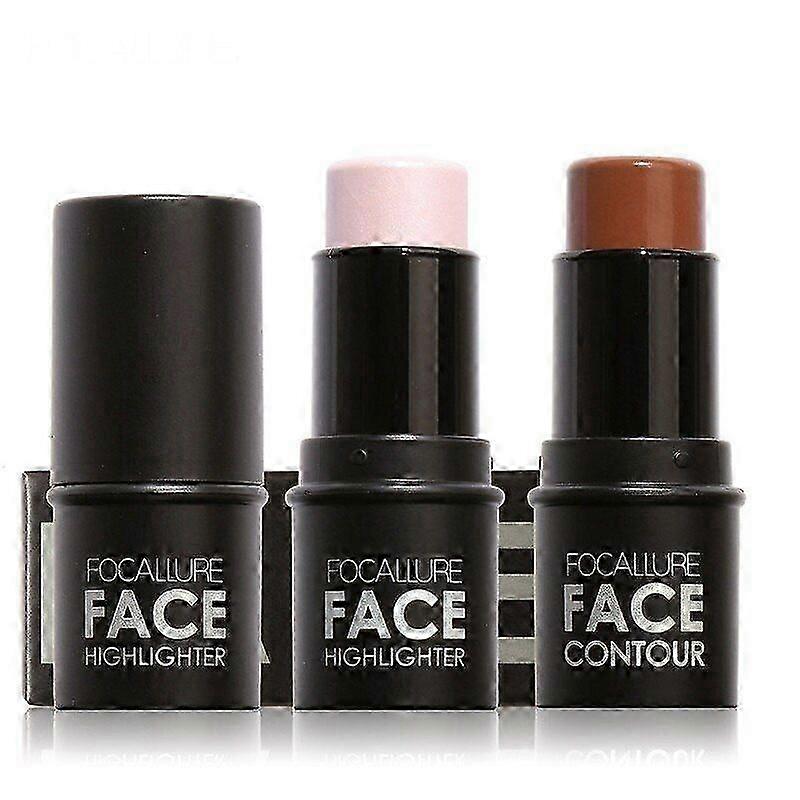 4 Color Matte Contour Sticker Shimmer Powder Highlighters Bronzers Nose