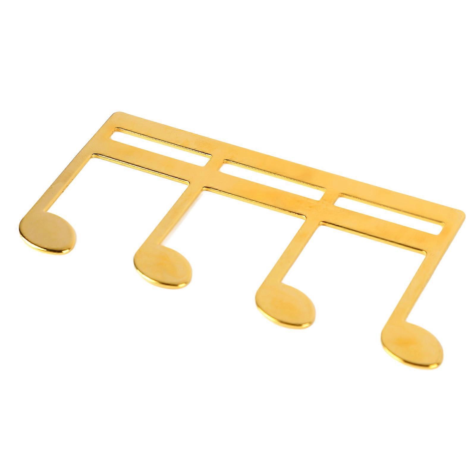 Gold Metal Sheet Music Clip Delicate Note Pattern Page Holder