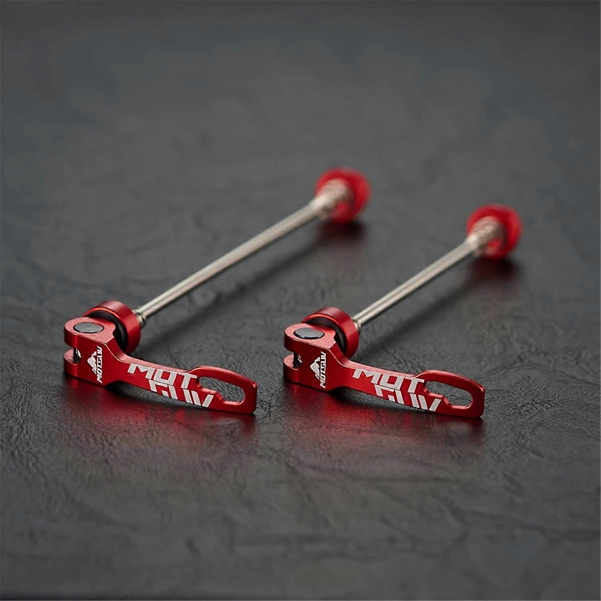 Aluminum Alloy Quick Release Skewer Set for Bike Black